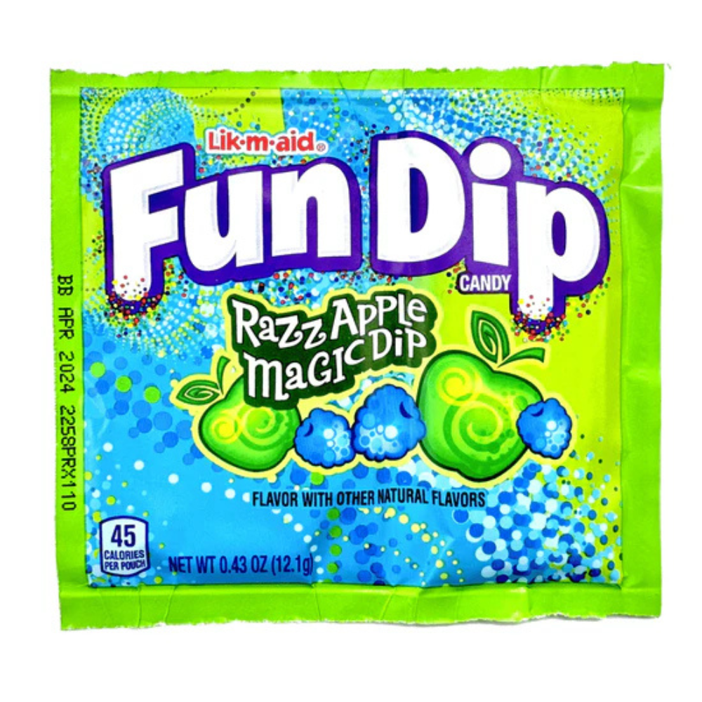 LIK-M-AID FUN DIP - ONE FLAVOR (CHERRY YUM/RAZZAPPLE)