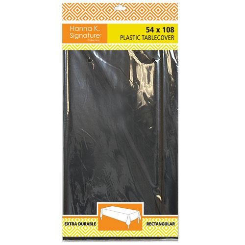 Premium Heavy Weight Plastic Solid Tablecover - Black