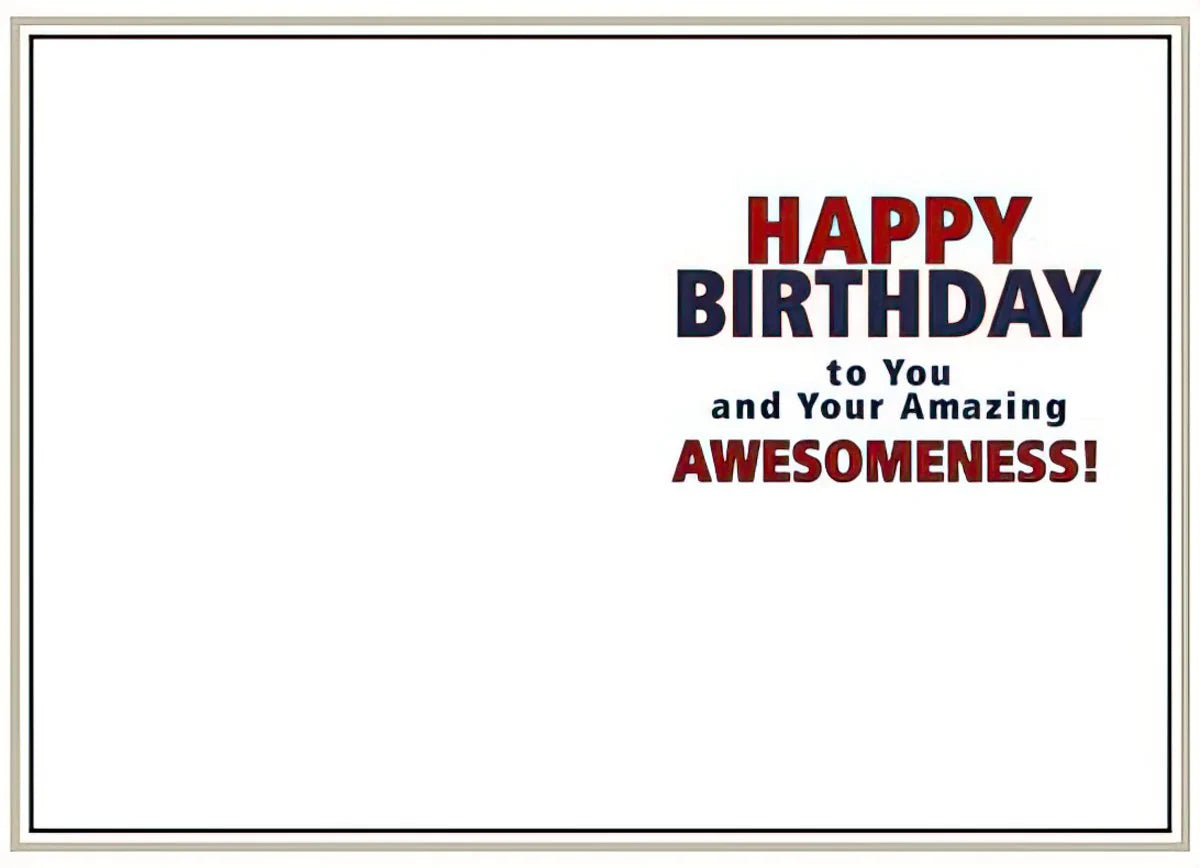Birthday Card - Who's Awesome? You're Awesome! Puppy Pointing Birthday Card