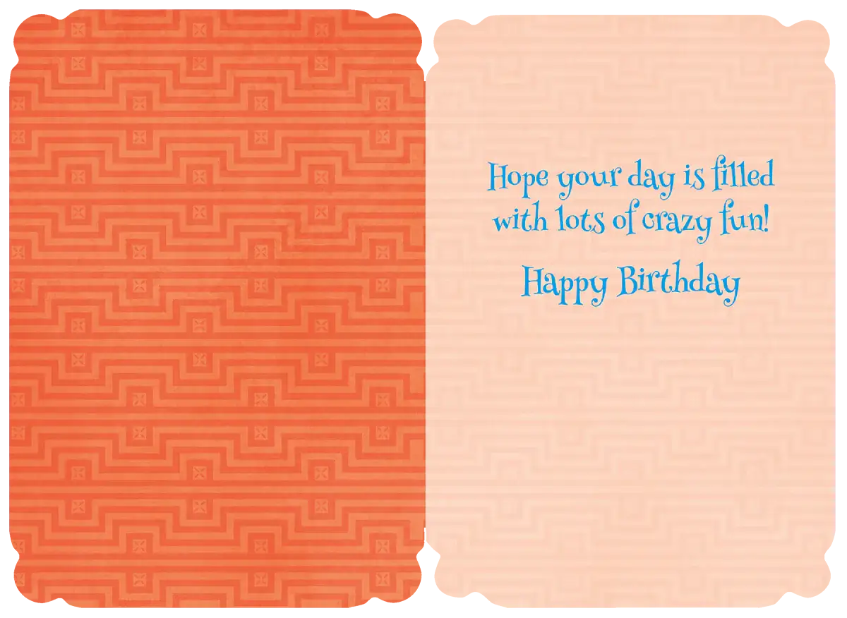 Birthday Card - Crazy Funny Family Birthday Card