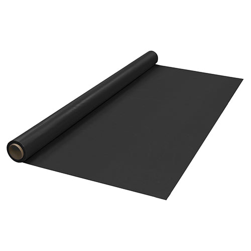 40 in. x 100 Ft. Black Plastic Table Cover Roll