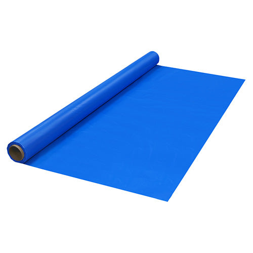 ROYAL BLUE PLASTIC TABLE COVER ROLL 40in X 100ft