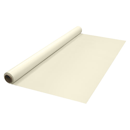 IVORY PLASTIC TABLE COVER ROLL 40in X 100ft