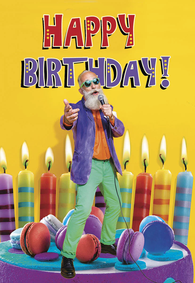 Candle Crooner | Funny Birthday Greeting Card
