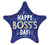 D007 19" BOSS'S DAY COLORFUL DOTS ON STAR