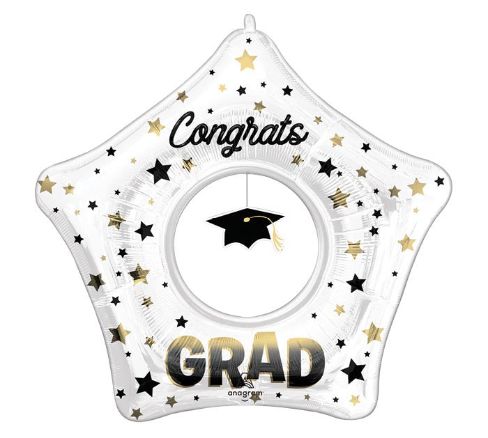 32" Grad Doo-Dads Grad Cap Dangler Foil Balloon