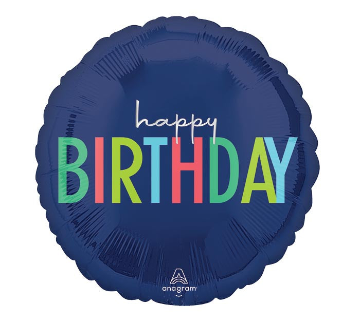 234 17" PKG MODERN BIRTHDAY BALLOON