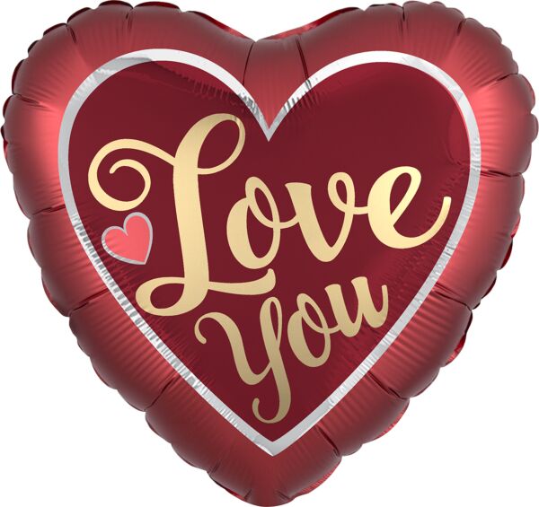 28" Satin Sangria Gold Jumbo Balloon