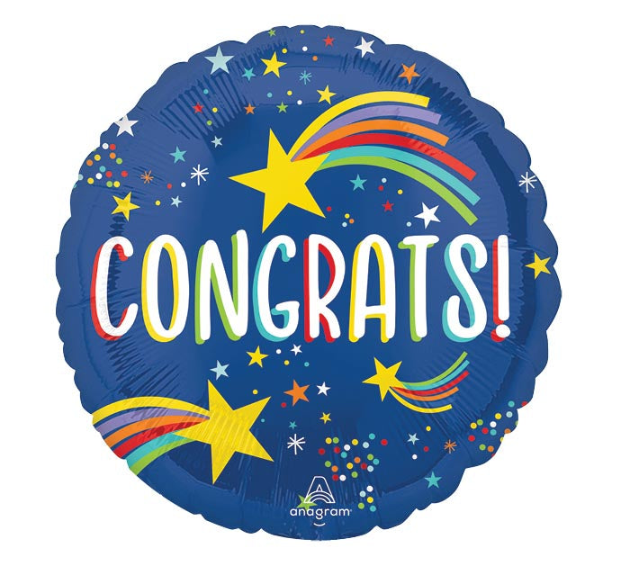 17" Rising Star Congrats Foil Balloon