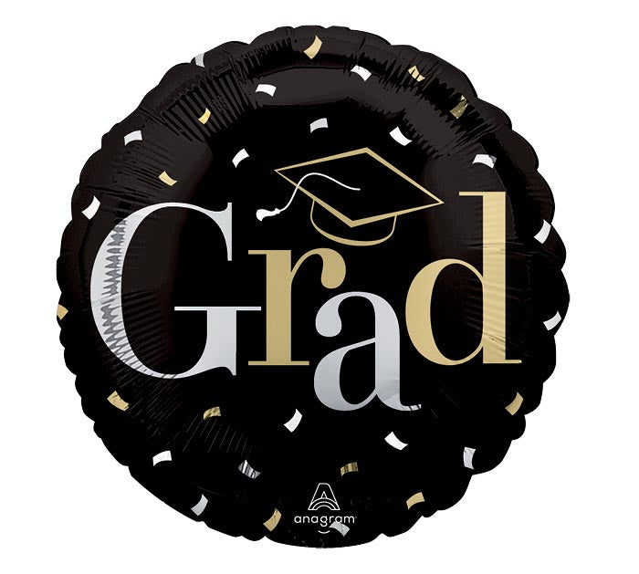 17" Class Dismissed Grad Foil Balloon