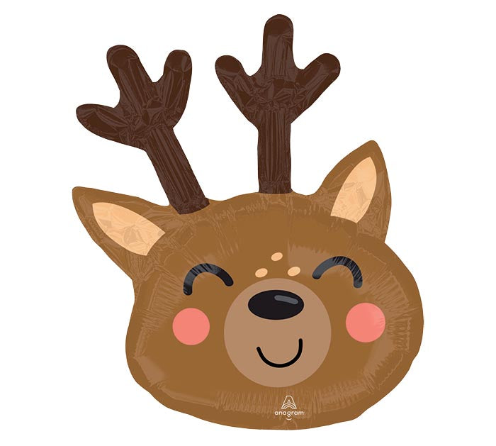 14" INFLATED XMA NORTH POLE REINDEER