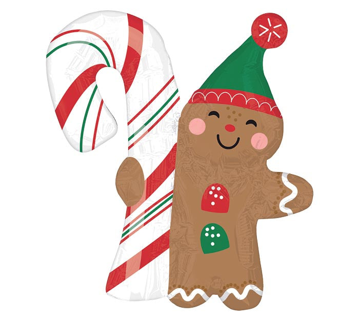 14" INFLATED XMA GINGERBREAD MAN