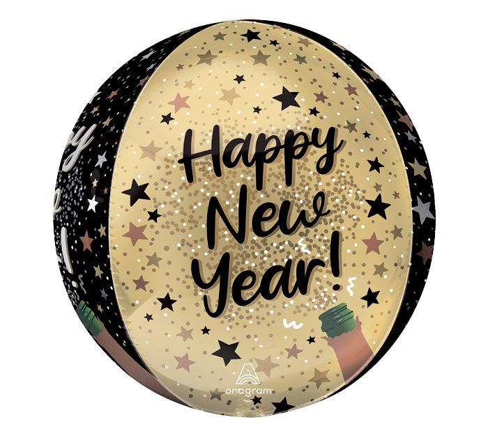 16"PKG ORBZ NEW YEAR NATURAL SPARKLE