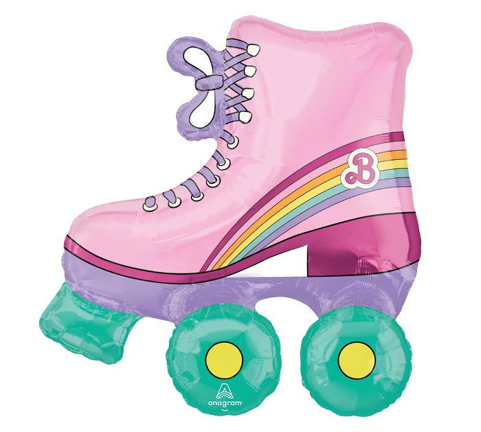615 30" BARBIE ROLLER SKATE SHAPED FOIL BALLOON