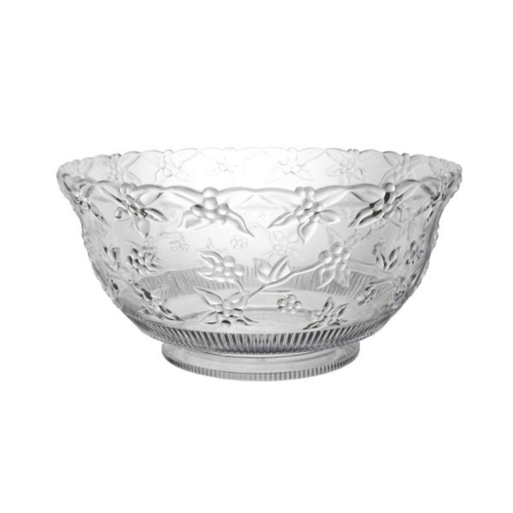 8 QT. EMBOSSED PUNCH BOWL – CLEAR