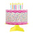 Pink Sprinkles Cake Honeycomb Centerpiece - 8" (1-Piece)
