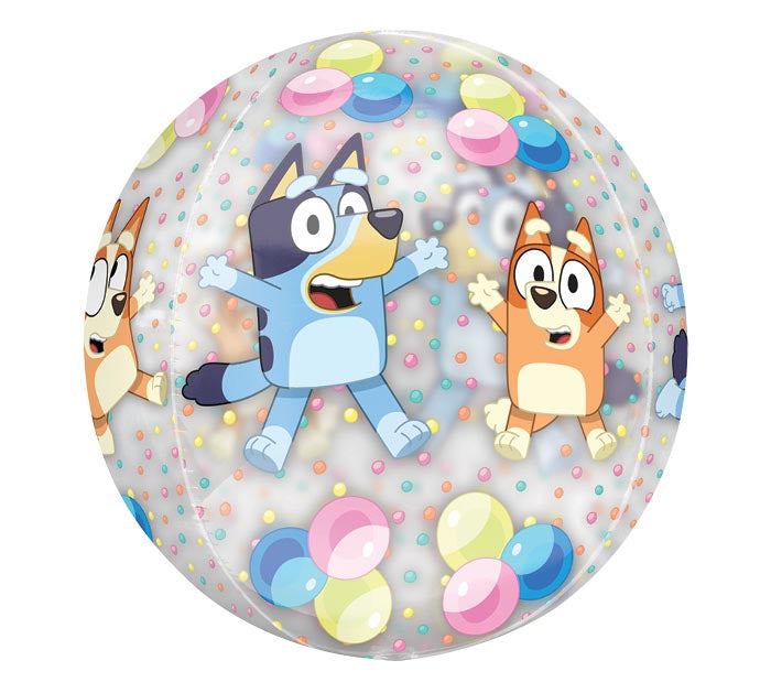 664 16" Bluey and Bingo Orbz XL Clear Balloon