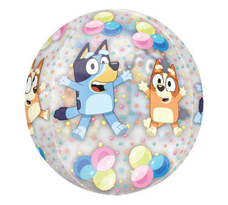 664 16" Bluey and Bingo Orbz XL Clear Balloon