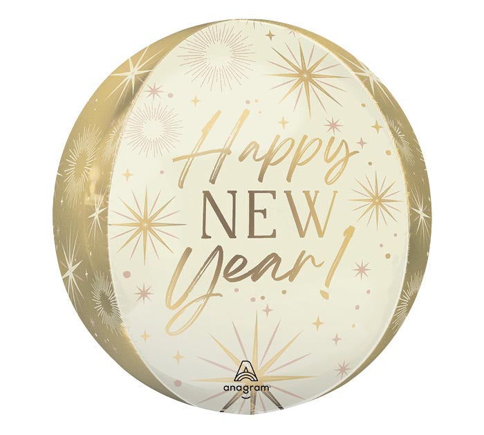 16" GOLDEN SOIREE HAPPY NEW YEAR ORBZ