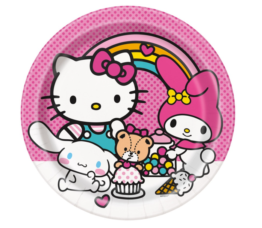 Hello Kitty & Friends Round Dinner Plates