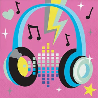 Birthday Beats Lunch Napkins 16ct