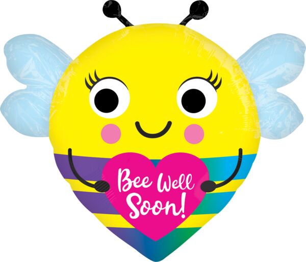 552 22" Bee Well Soon Foil Balloon