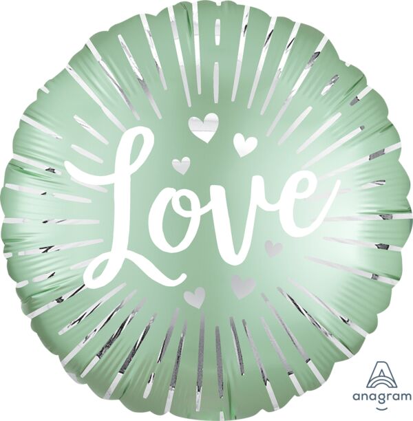 908 18" Satin Love Burst
