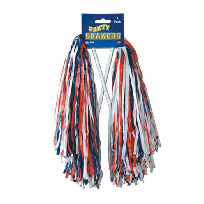 Pkgd Poly Shakers - Red,White and Blue