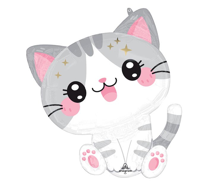 523 24" PKG ANI KAWAII KITTY SUPERSHAPE