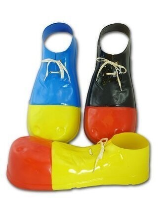 Costume Accessory-Plastic Clown Shoe Covers-1pkg-16"