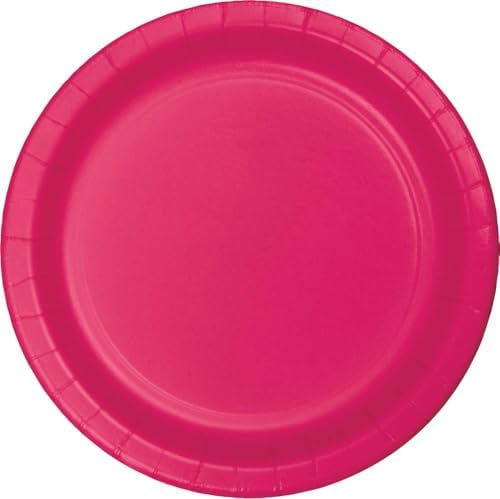 Creative Converting DINNER PLATE, One size, Hot Magenta