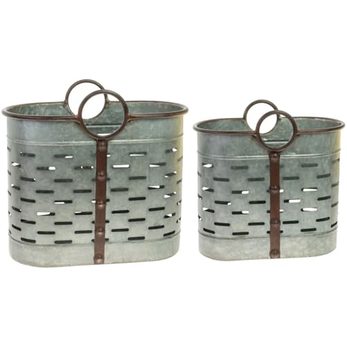 Oval Nesting Metal Baskets