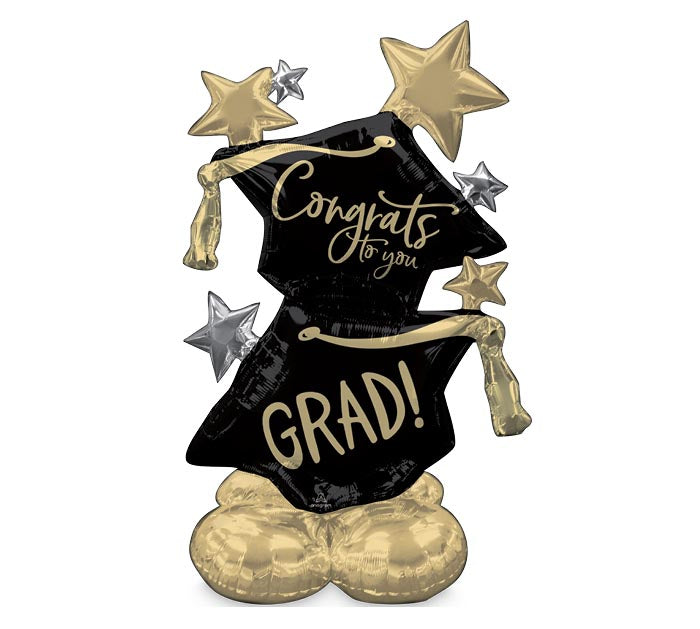 51&quot; AIRLOONZ GRAD CONGRATS TO YOU FOIL BALLOON