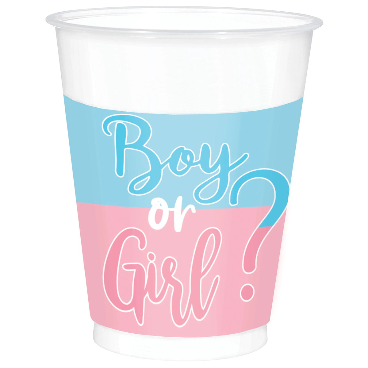 The Big Reveal Plastic Cups