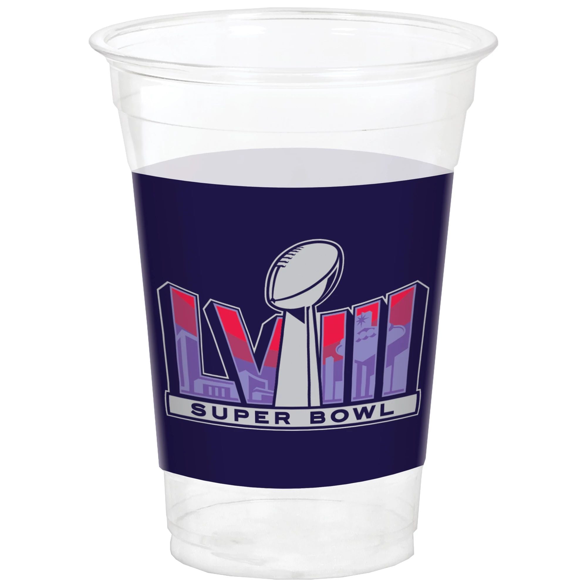 Super Bowl LVIII Plastic Cups, 16 oz.