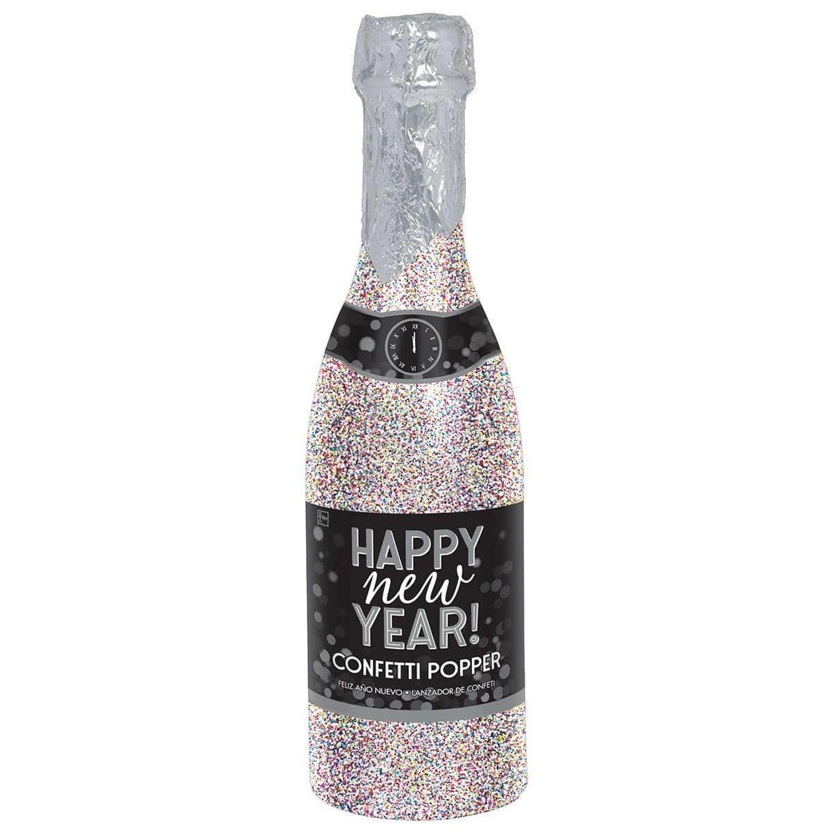 Happy New Year Glitter Bottle Party Popper