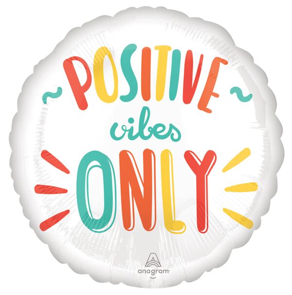 533 17" Positive Vibes Foil Balloon