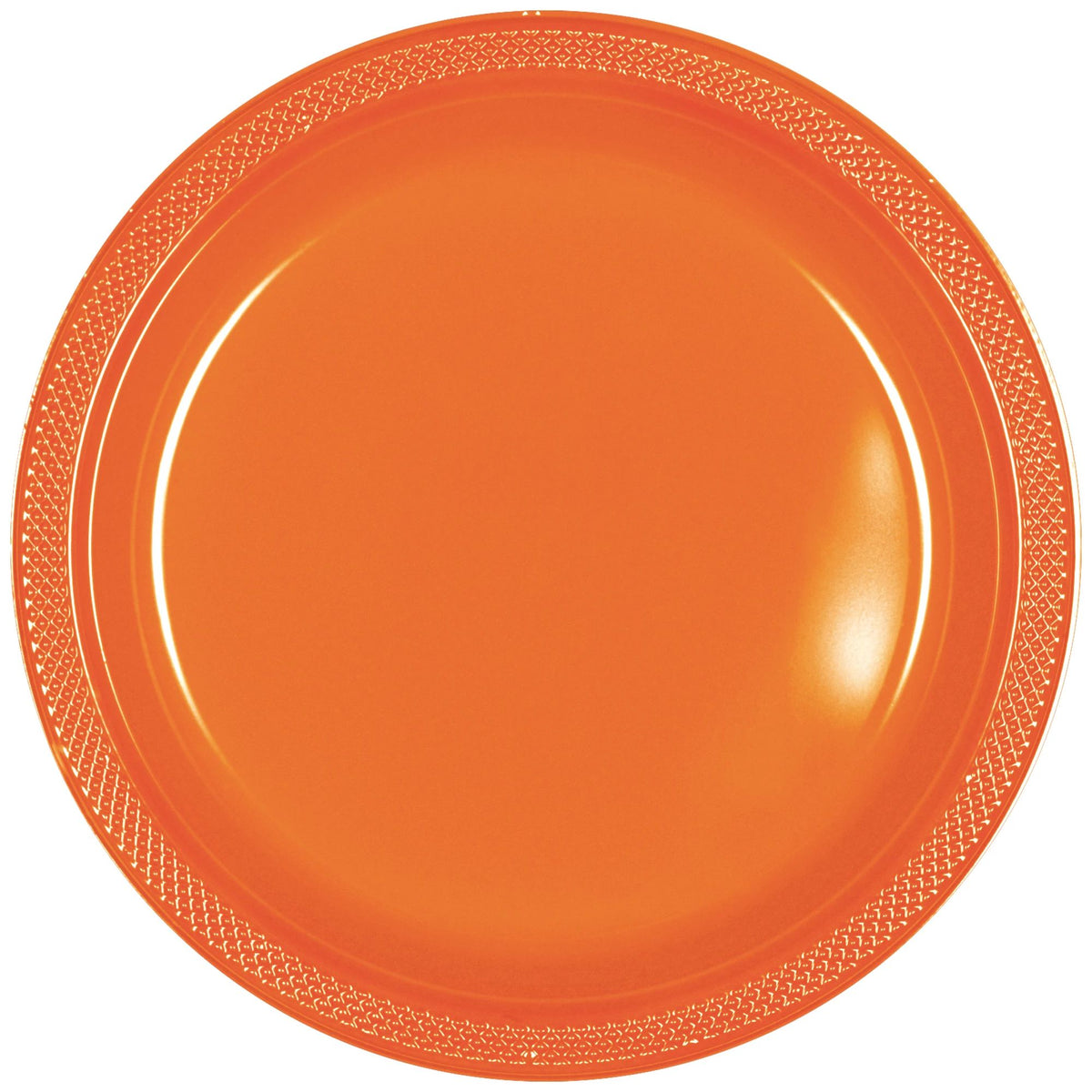 10.25" Plastic Plate 20 Ct. - Orange Peel