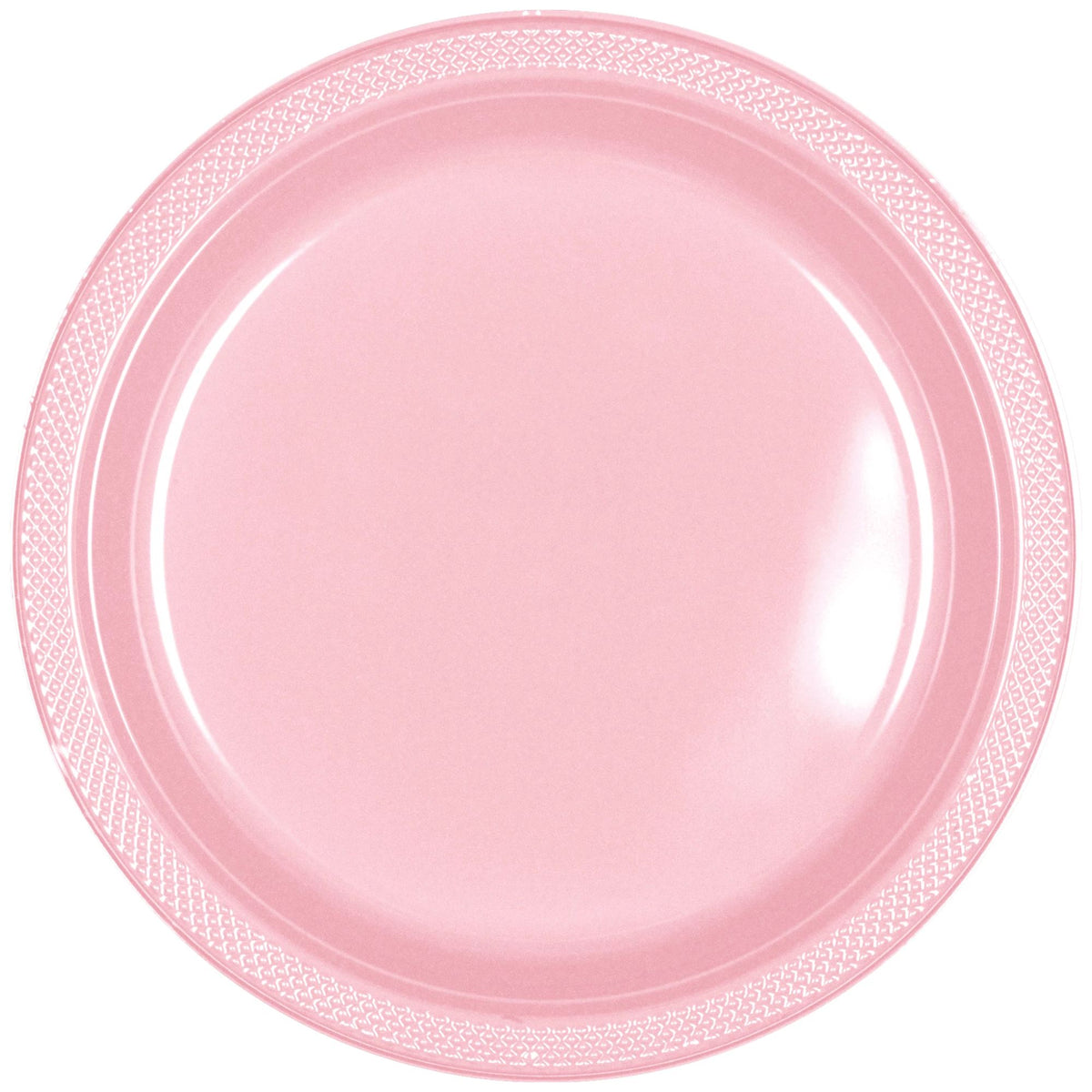 10.25" Plastic Plate 20 Ct - Rose