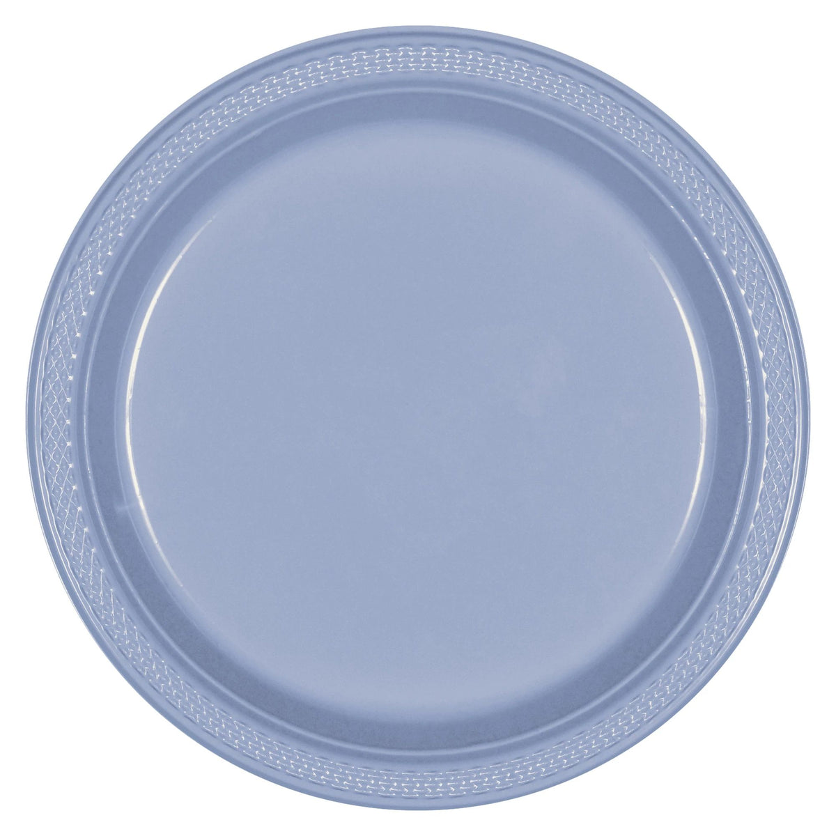 10.25" Plastic Plate 20 Ct - Pastel Blue