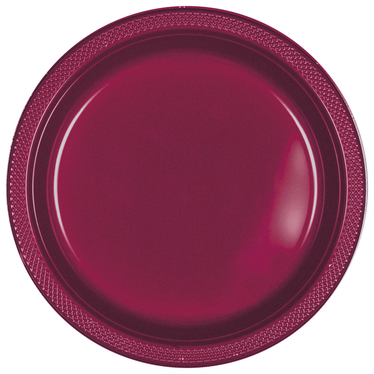 10.25" Plastic Plate 20 Ct - Berry