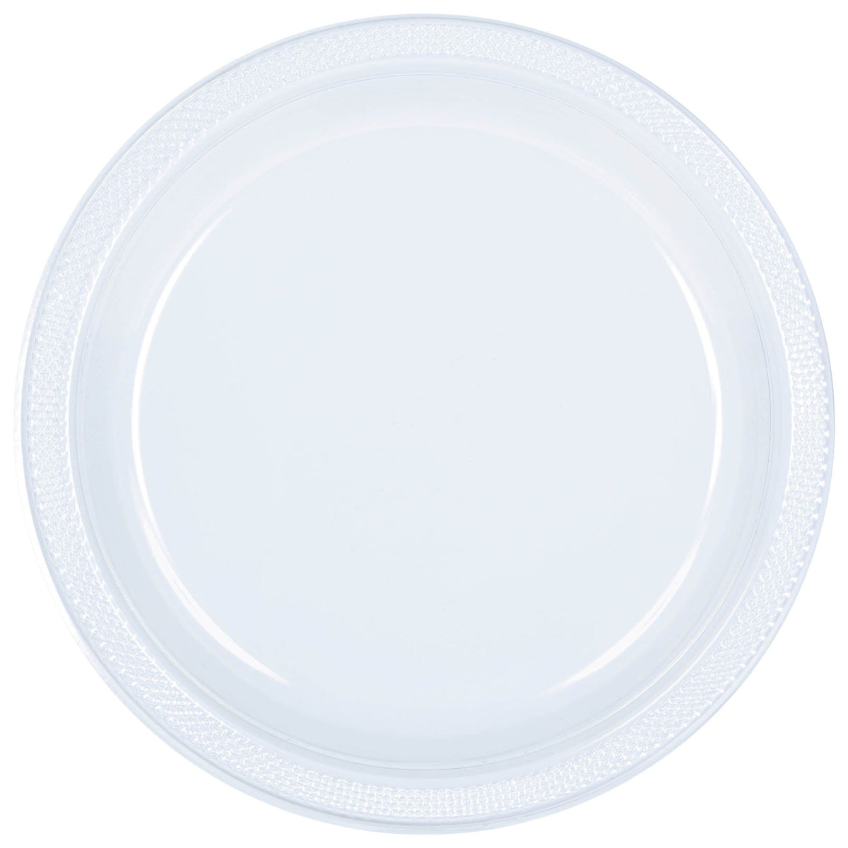 10.25" Plastic Plate 50 Ct - Clear
