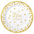 "Love" Round Premium Plastic Plates, 7 1/2"