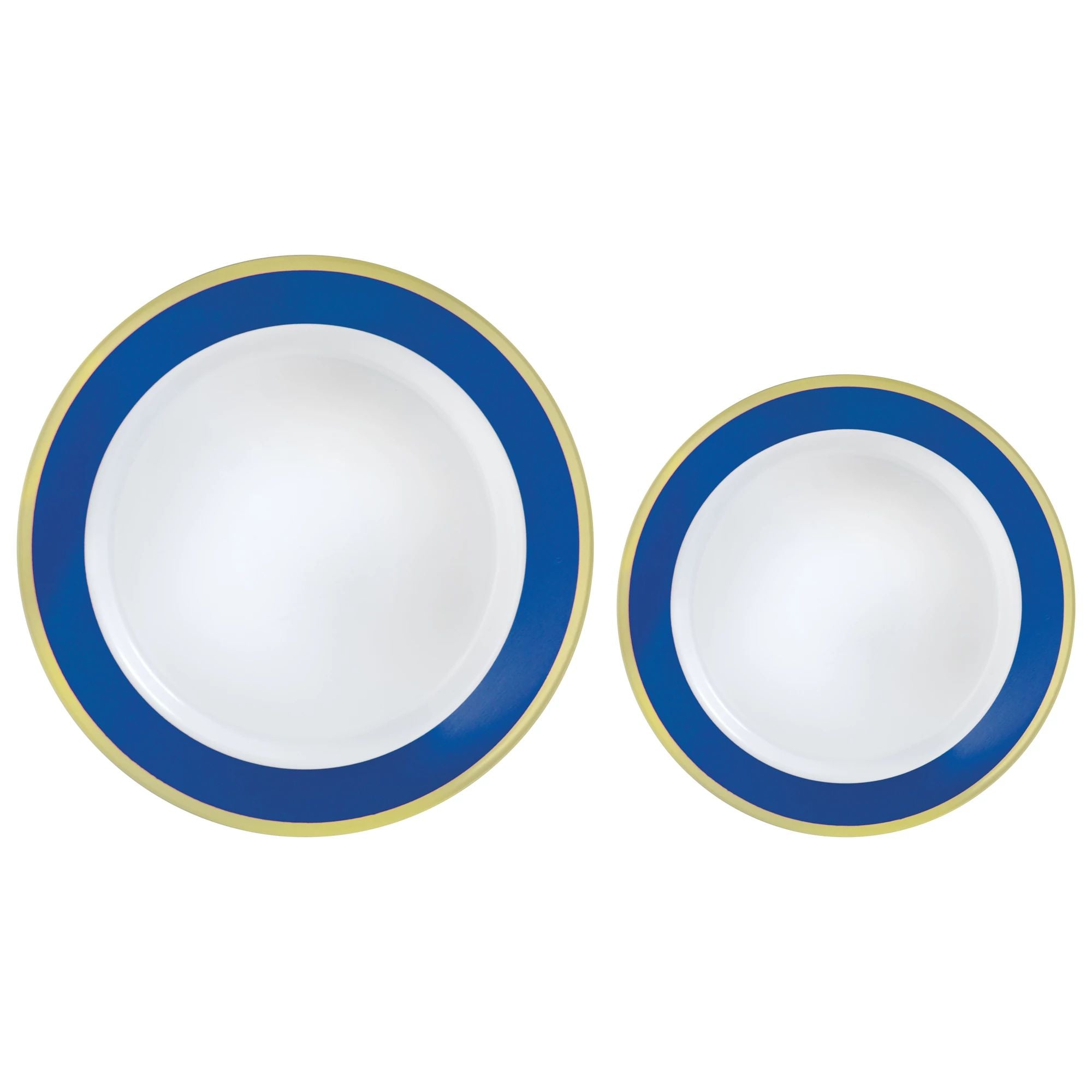 Multipack, Hot Stamped Plastic Border Plates - Bright Royal Blue