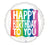 28" BIRTHDAY RAINBOW WISHES JUMBO FOIL BALLOON