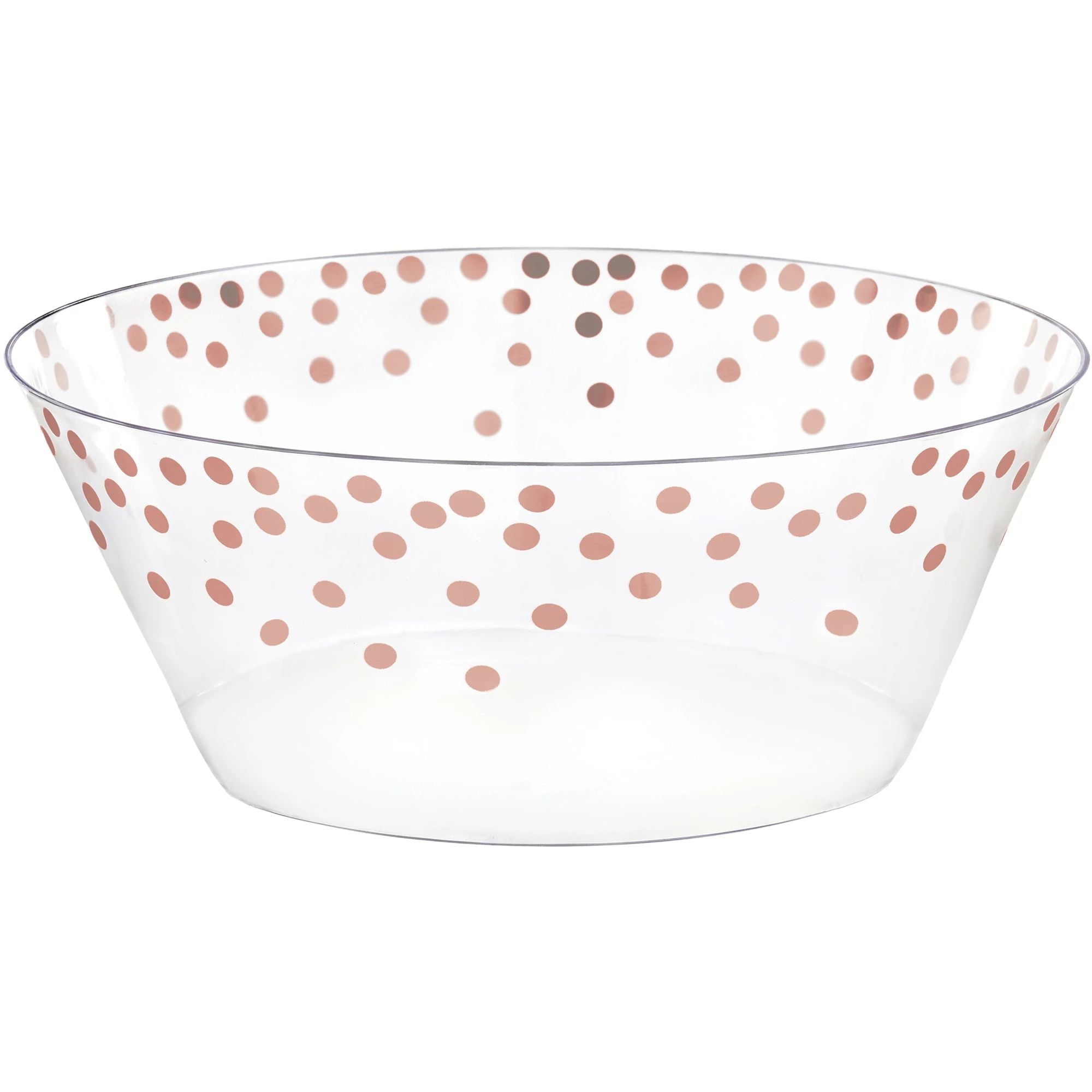 Small Serving Bowl, Recyclable - Rose Gold Dots