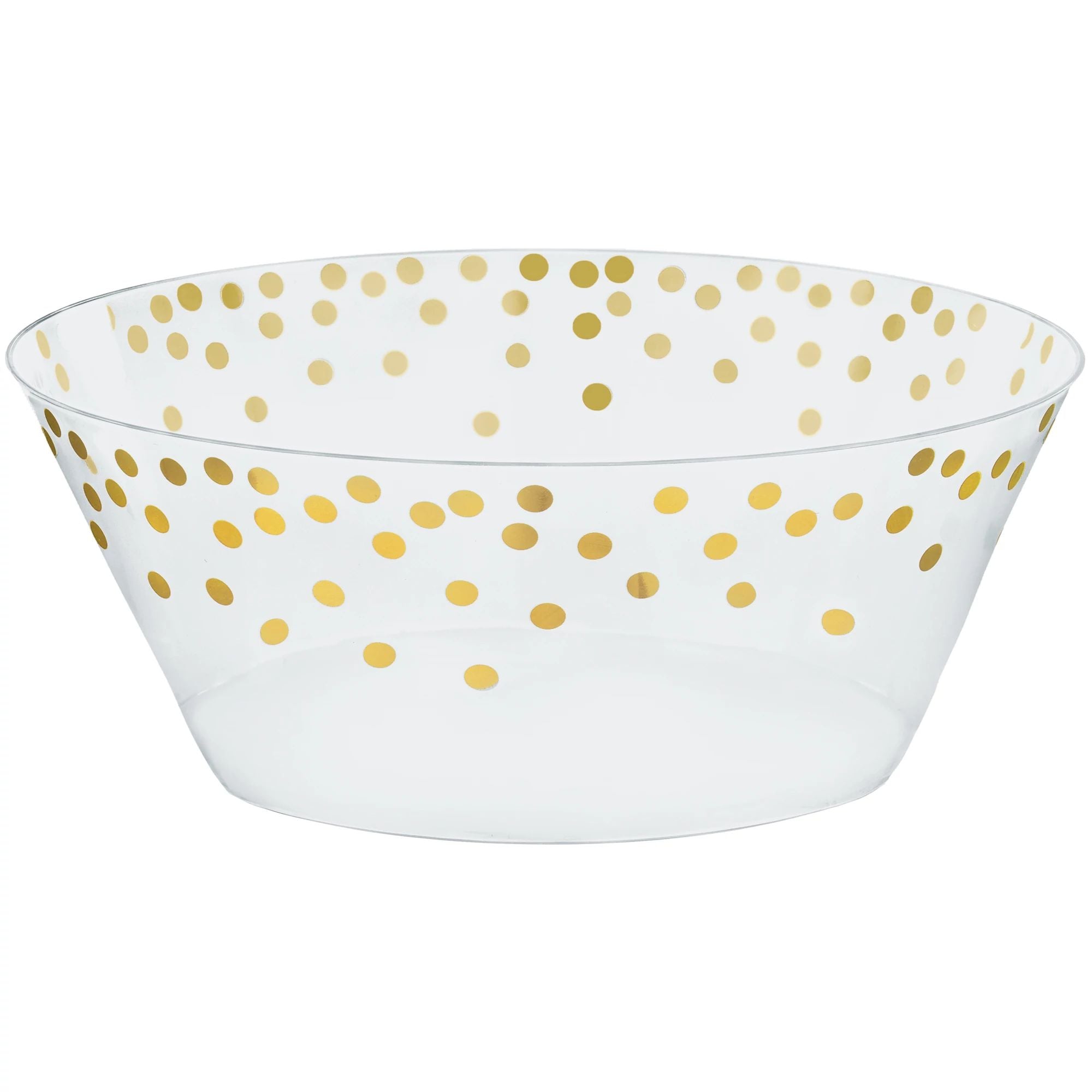 Small Serving Bowl, Recyclable - Gold Dots