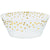 Small Serving Bowl, Recyclable - Gold Dots