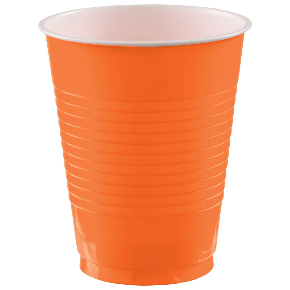 18 oz. Plastic Cups - 50 Ct - Orange Peel