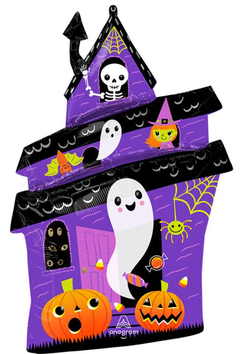 32" Halloween Haunted House Foil Balloon